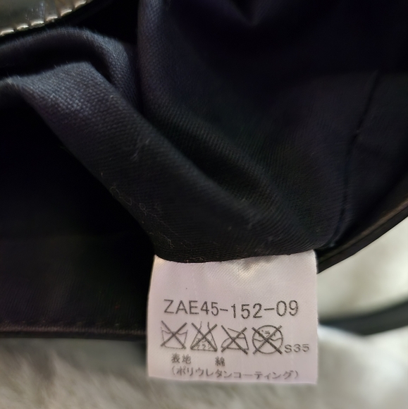 BURBERRY Blue Label Shoulder Bag Coated Canvas Black - Picture 10 of 11